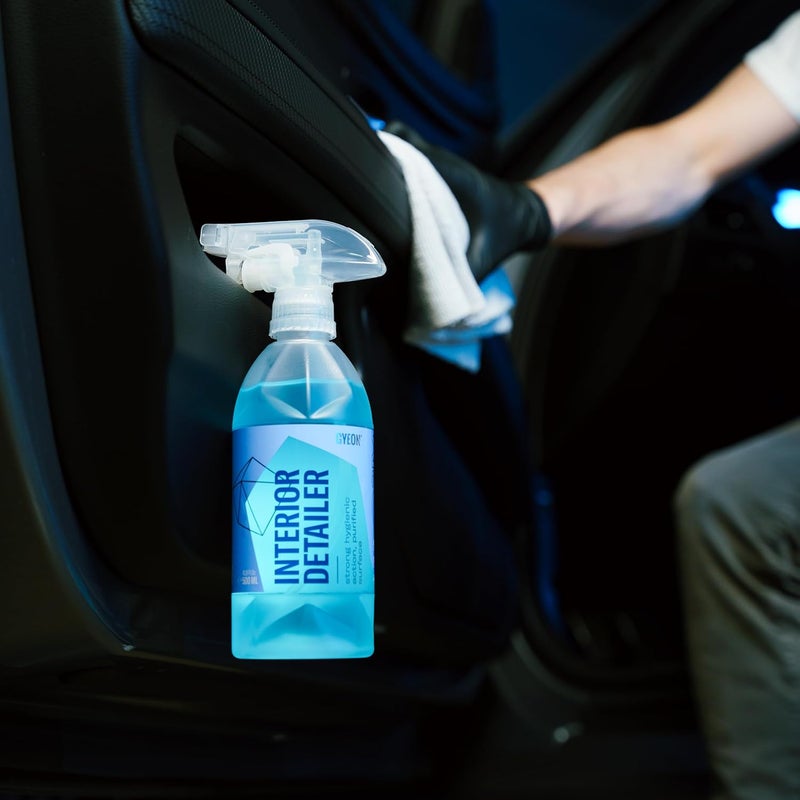 Gyeon Interior Detailer All‑Surface Car Interior Cleaner Safe on Leather Plastic Textiles Vinyl Dashboard Screen Trim Purify Matte Finish No Shine Residue - Image 3